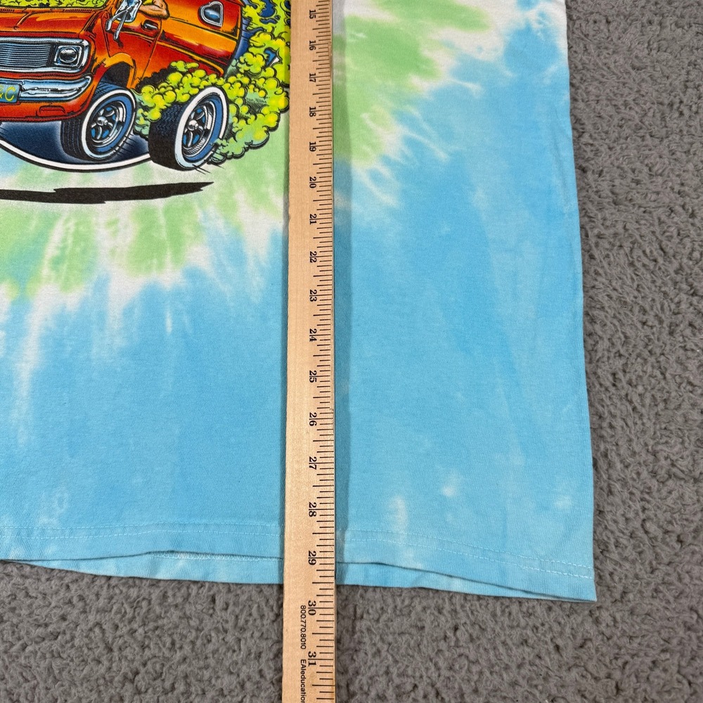 Cheech and Chong Liquid Blue T-Shirt Size XL Hot Rod Tie-Dye - Picture 6 of 9